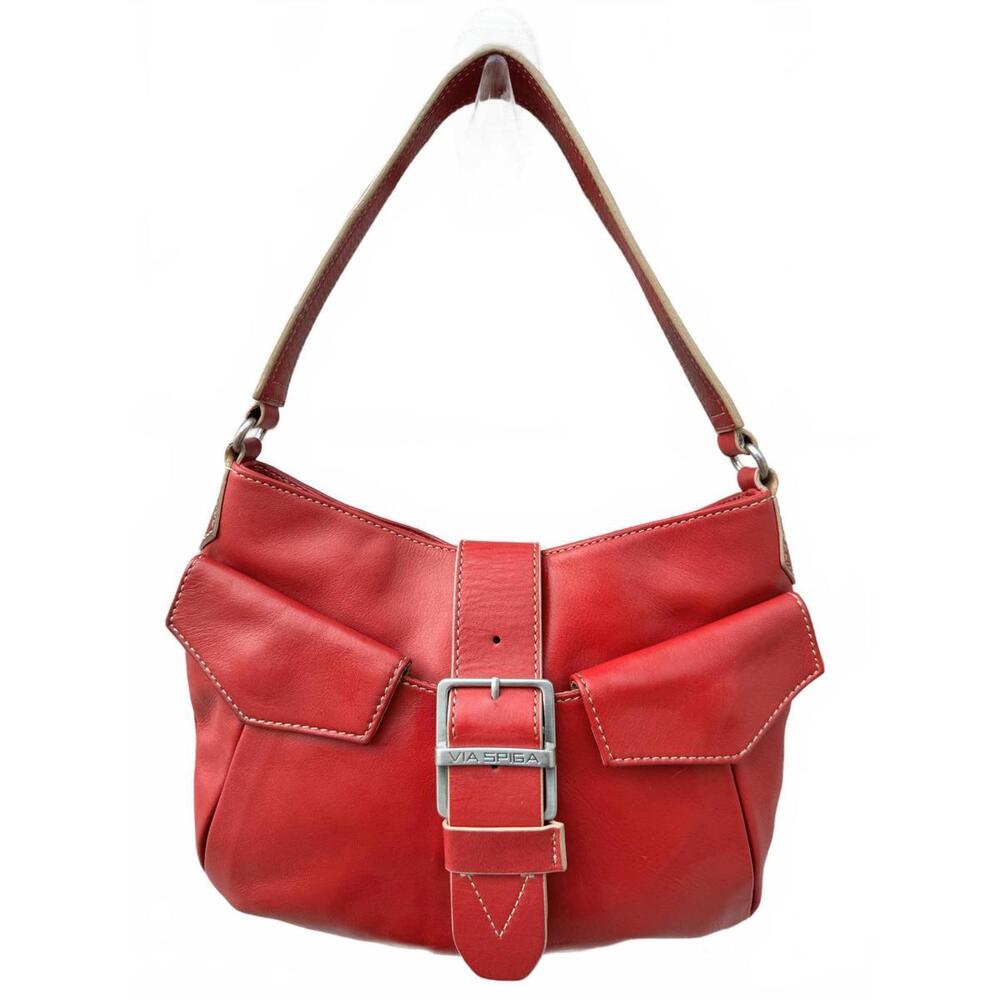Via Spiga Red Leather Shoulder Bag